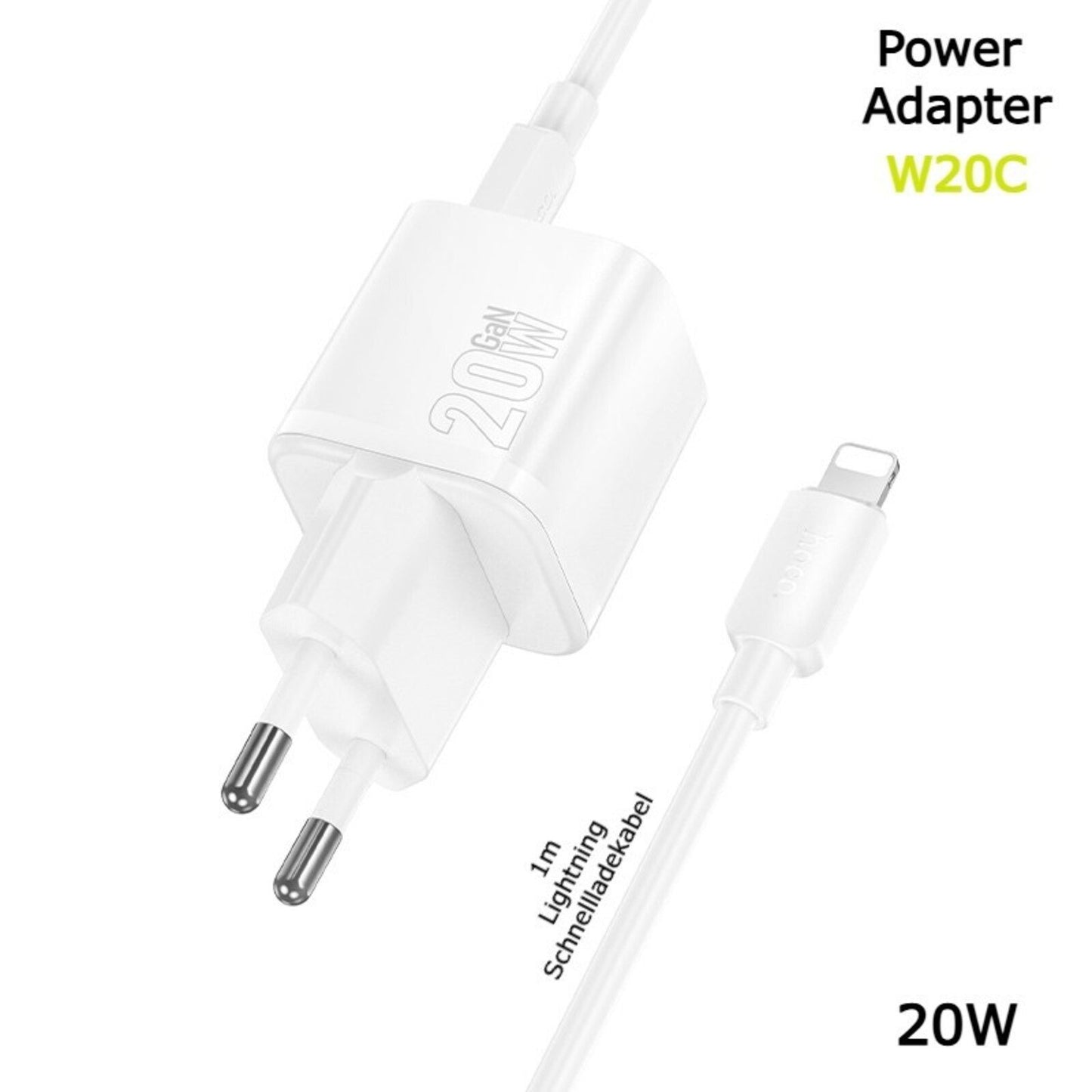 USB C Ladegerät 20 Watt+  Kabel 1M für iPhone