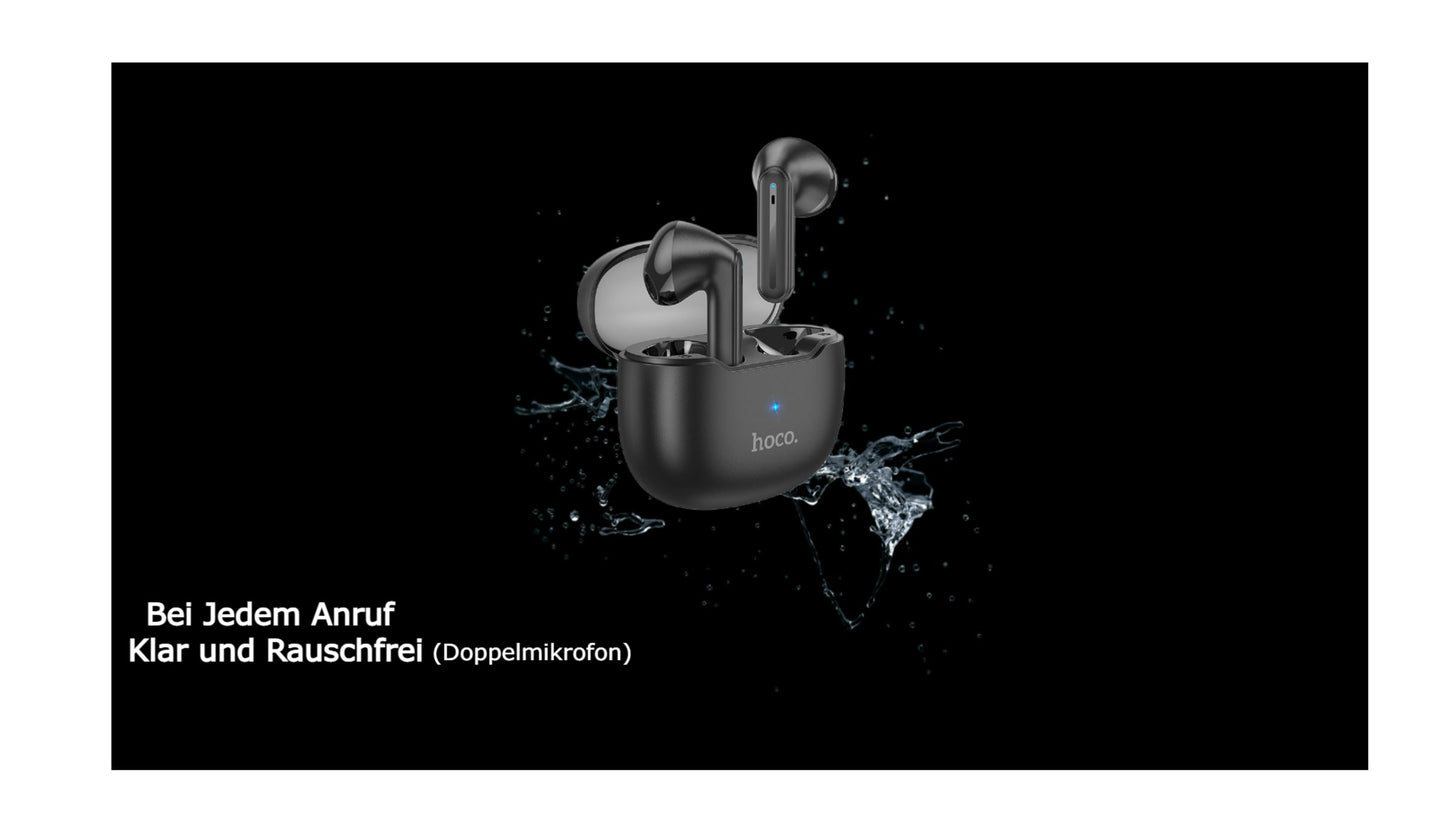 In Ear Kopfhörer Kabellos Bluetooth 5.4 mit 2 Mic, ENC Noise