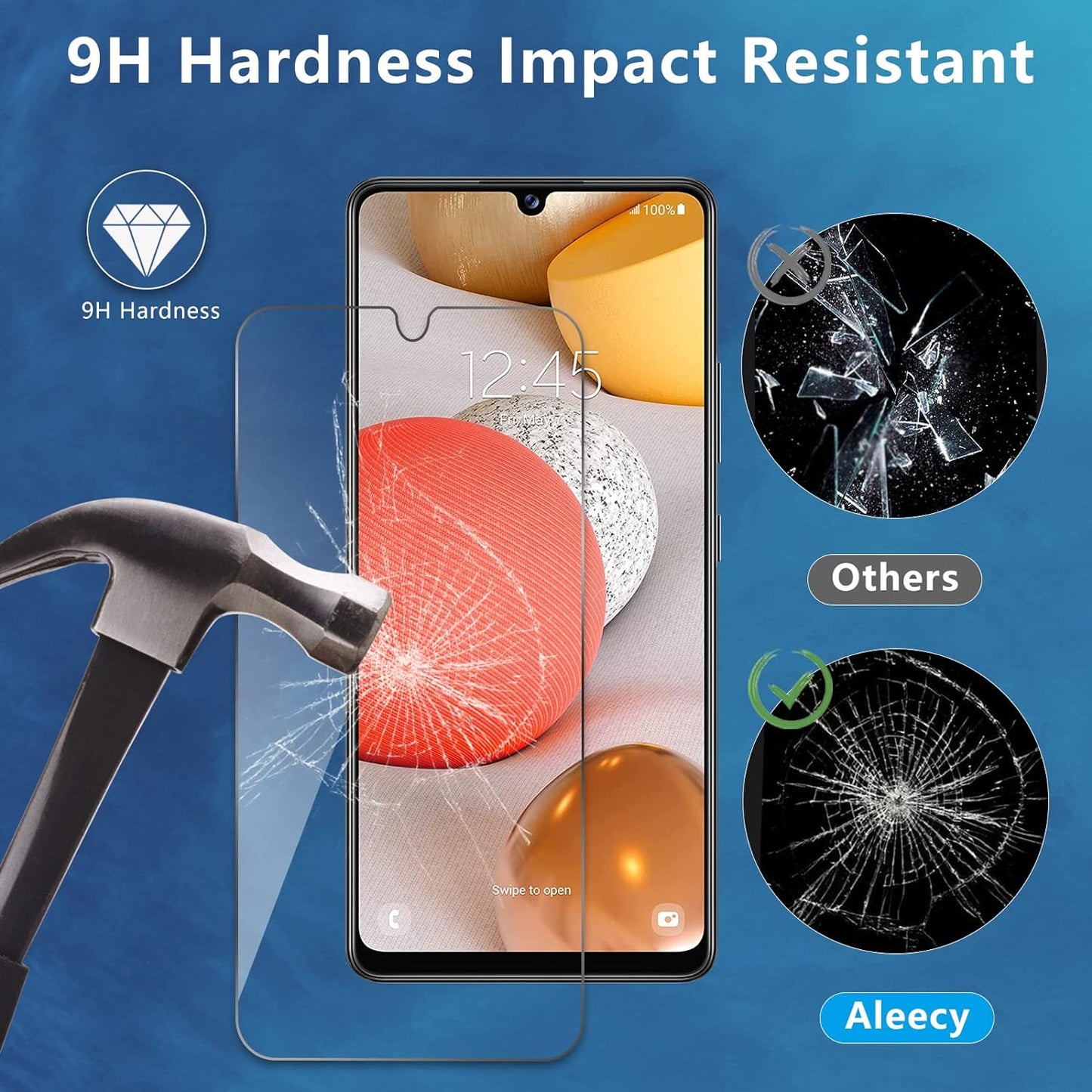 3x Schutzglas Samsung Galaxy A & M Serien + 1x Handyhülle