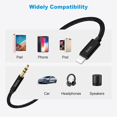 Aux Kabel Auto 1M für iPhone 3,5 mm  Auf Lightning