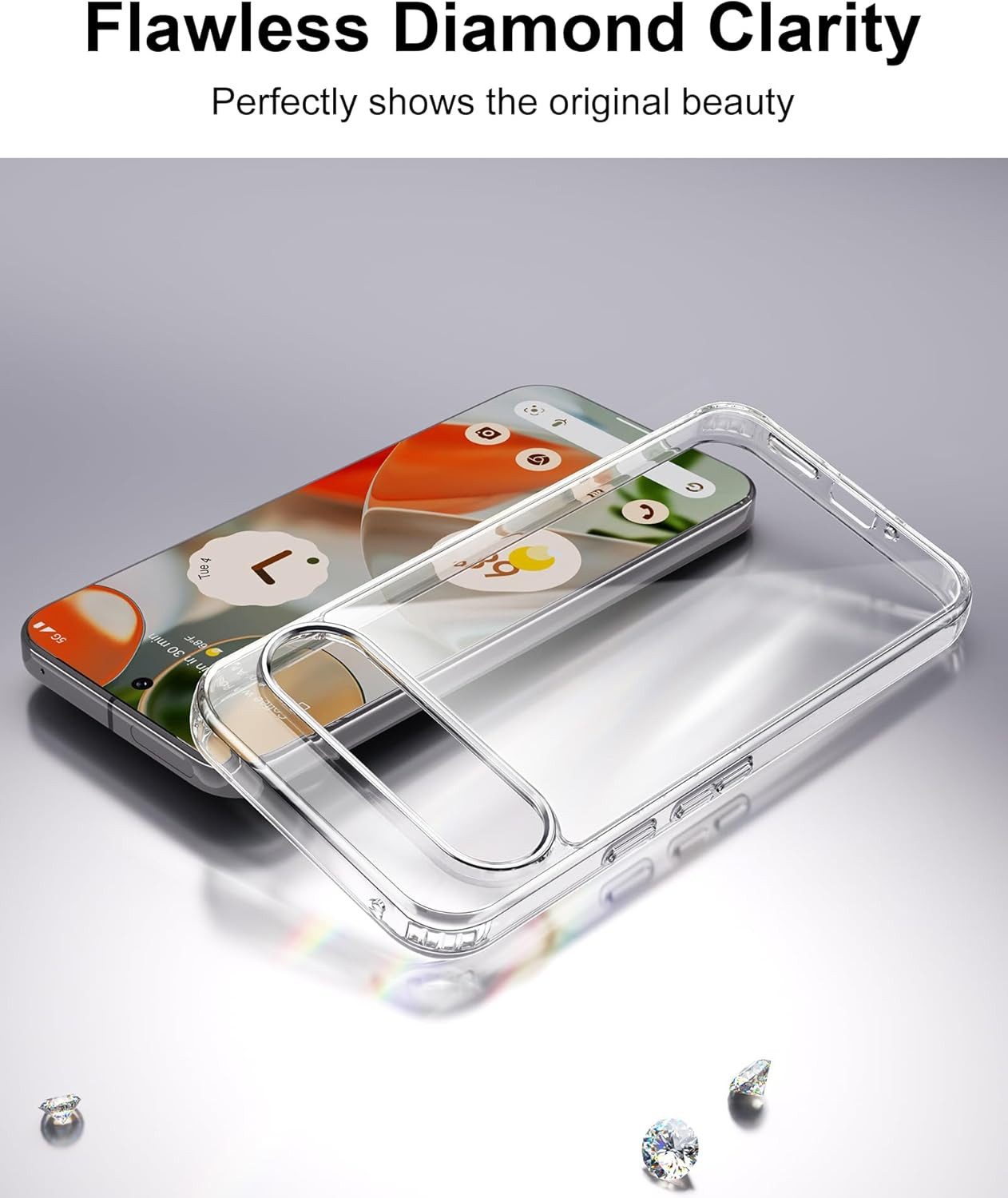 Hülle für Google Pixel 6, 7, 8, 9 Transparent