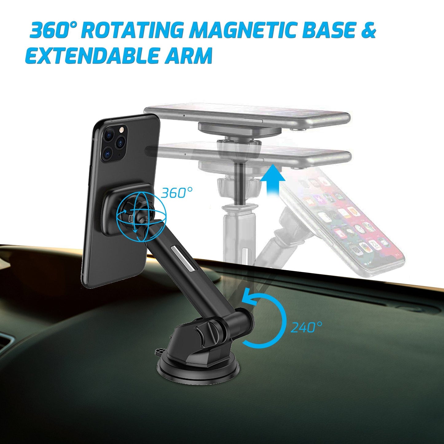 Handyhalterung KFZ Magnet, Armaturenbrett
