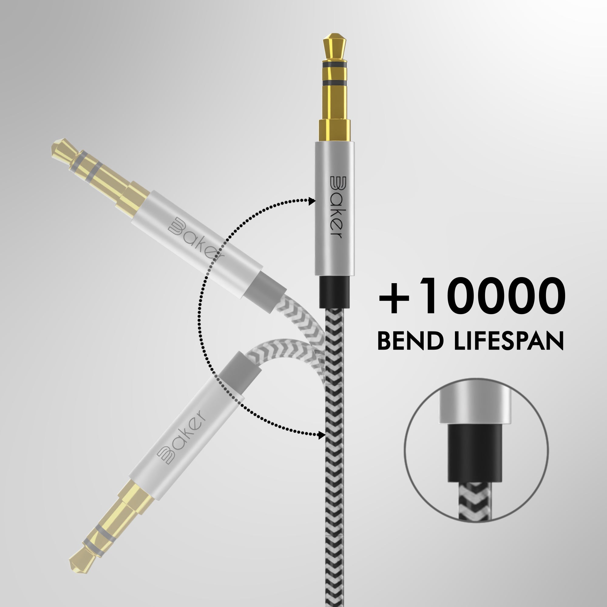 90 Grad Spiralkabel 3,5mm – Rechtwinklig, 1,5m, TRS Stereo Audio Für Smartphones & MP3-Player